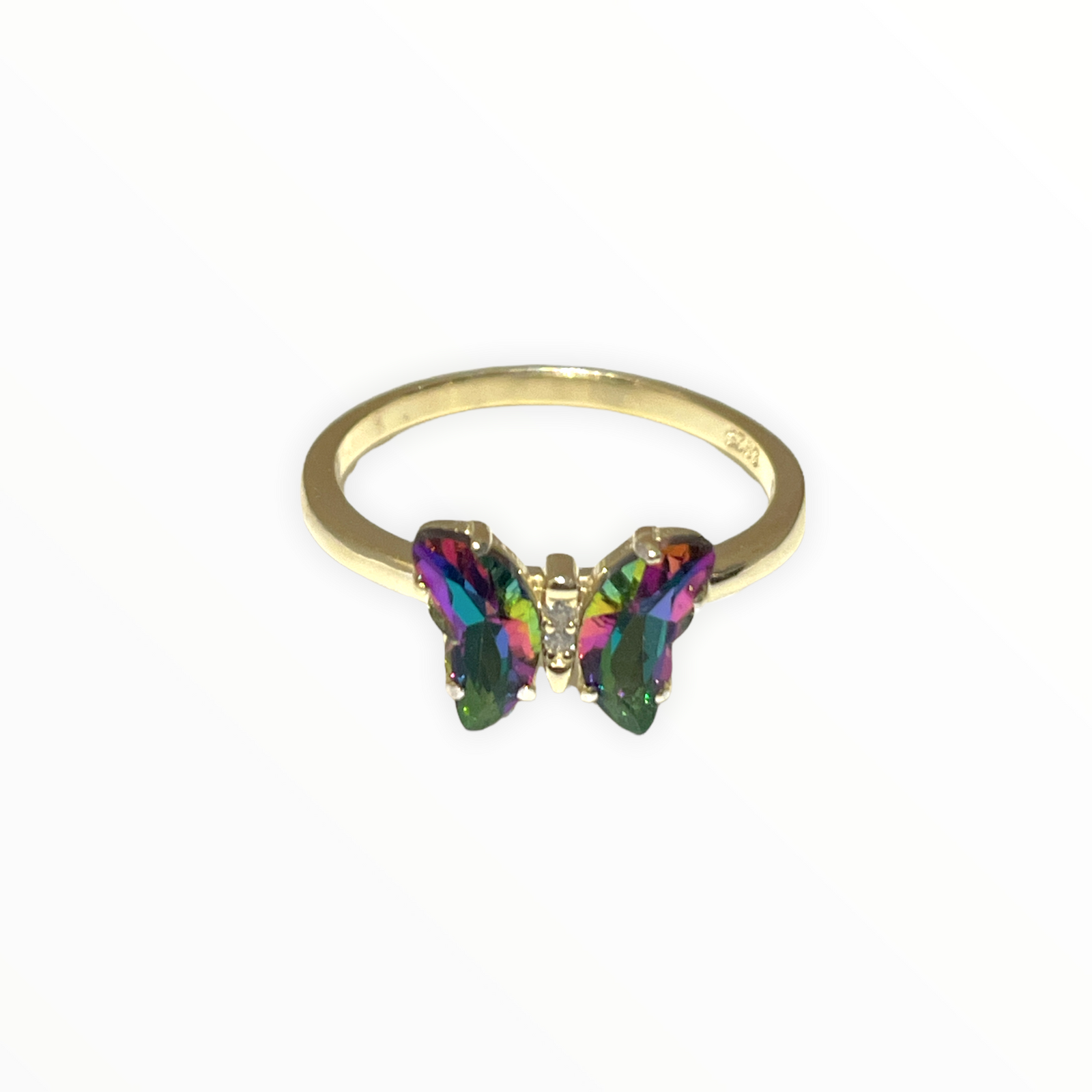 Crystal small butterfly Ring