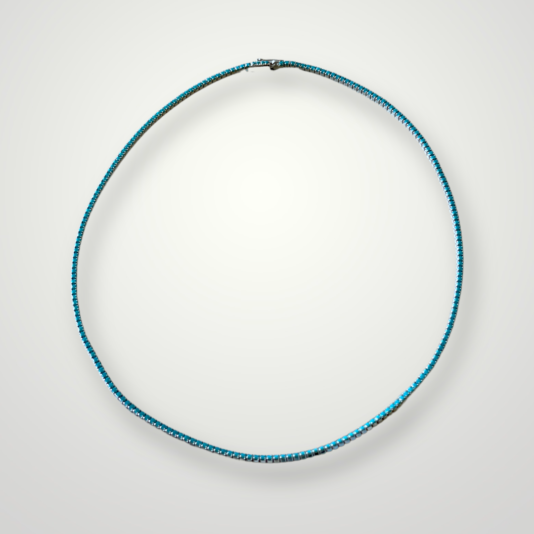 Turquoise 1.5 mm tennis Choker