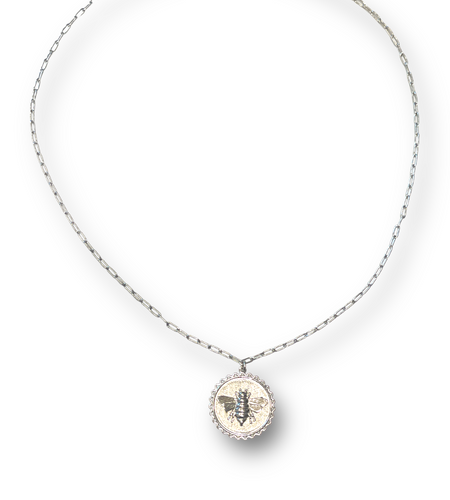 Bee Medal necklace